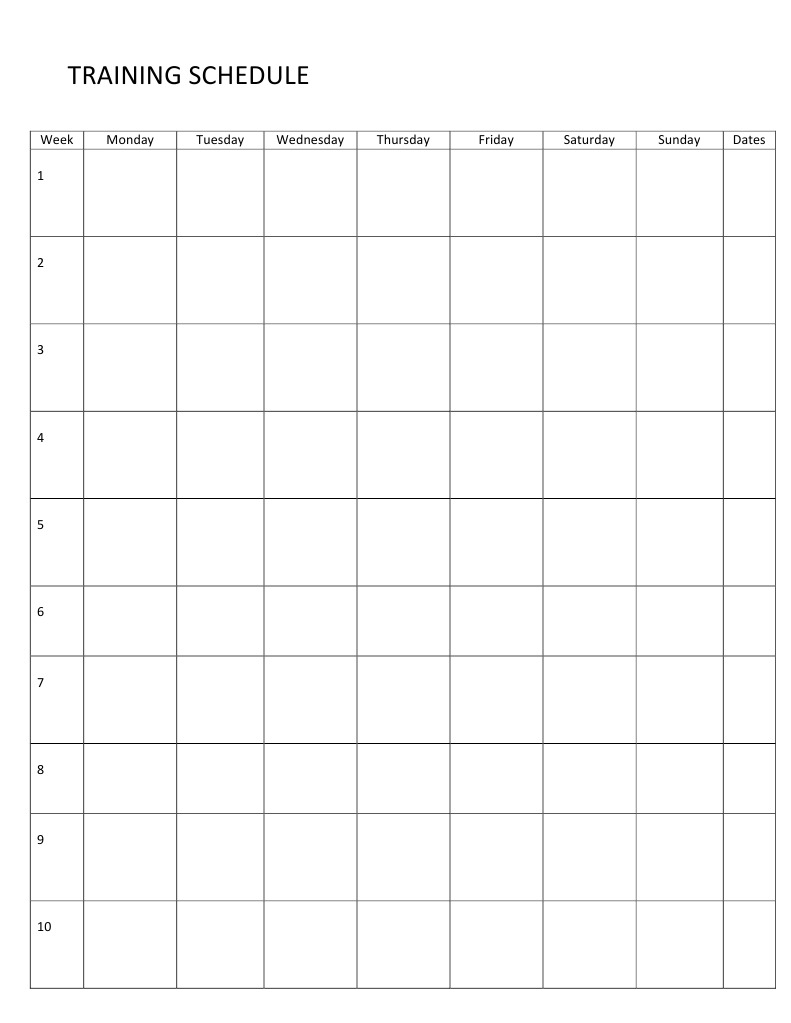 Training Program Schedule Overview | PDF