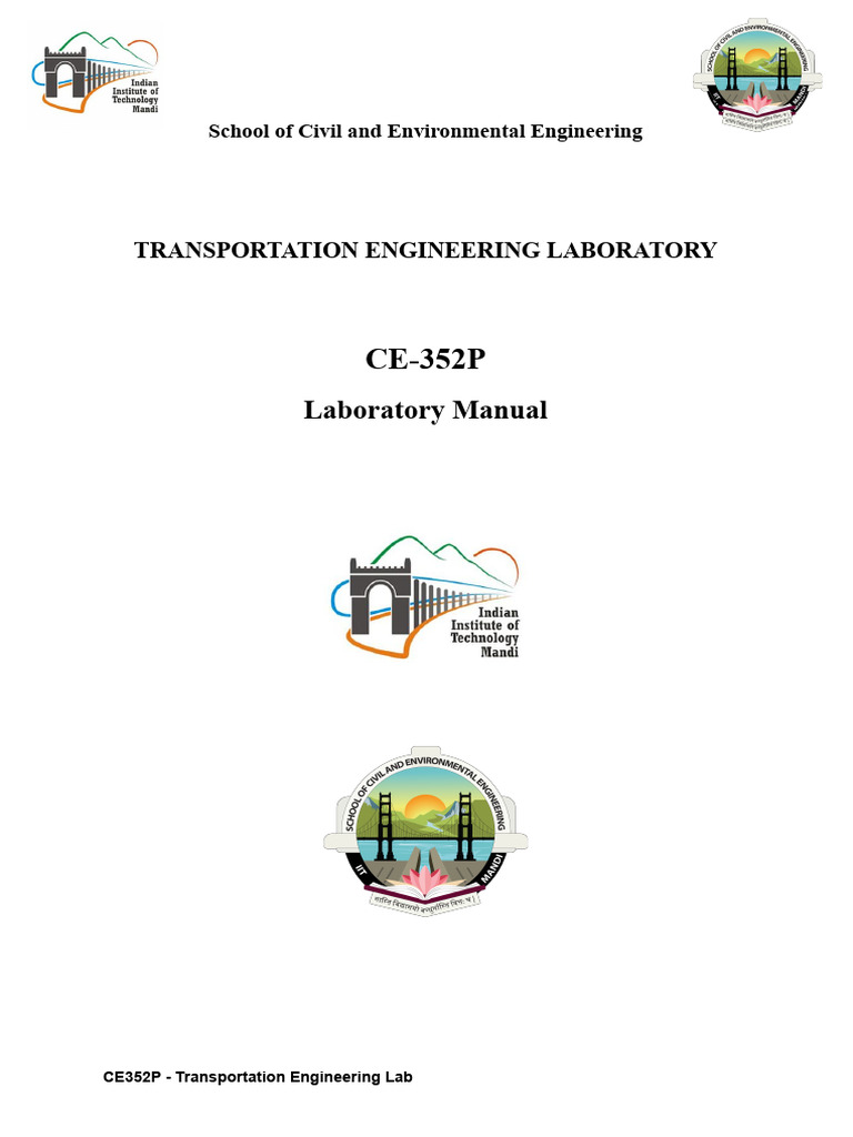 Transportation Engineering Lab Manual | PDF | Road Surface | Ductility