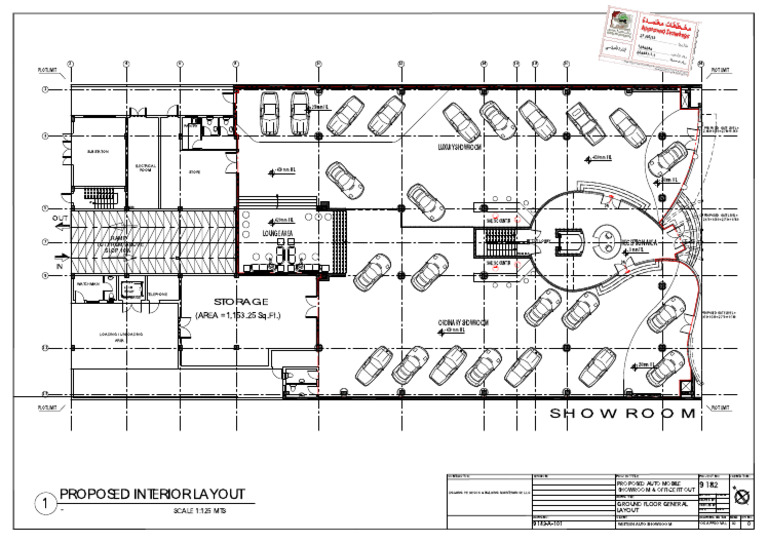 Proposed Auto Showroom Interior Layout | PDF