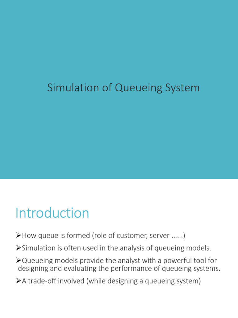 Queuing Model Simulation | PDF | Applied Mathematics