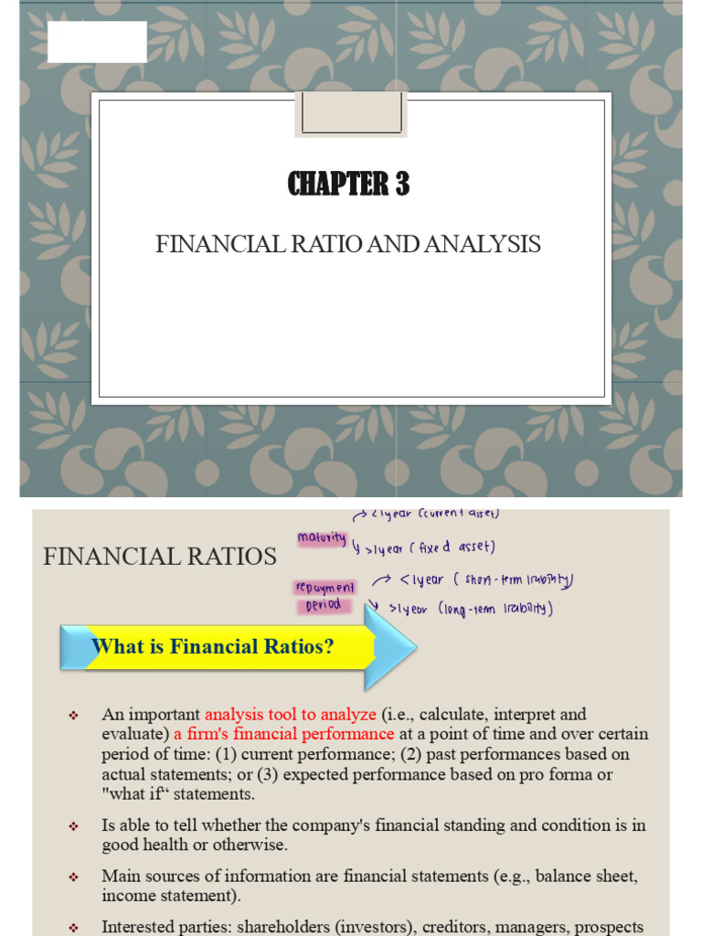 Financial Ratios and Analysis Guide | PDF | Dividend | Equity (Finance)