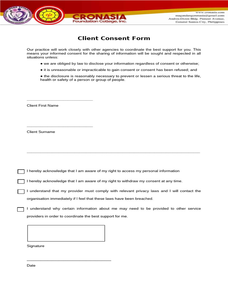 Client Consent | PDF