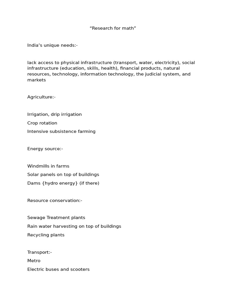 Research For Math | PDF