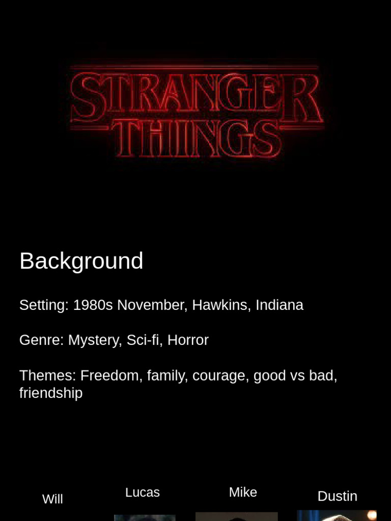 Stranger Things Presentation Pdf