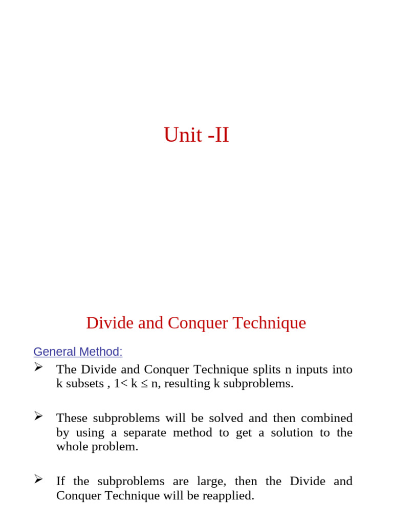 Divide and Conquer Algorithms Explained | PDF | Computational Science ...