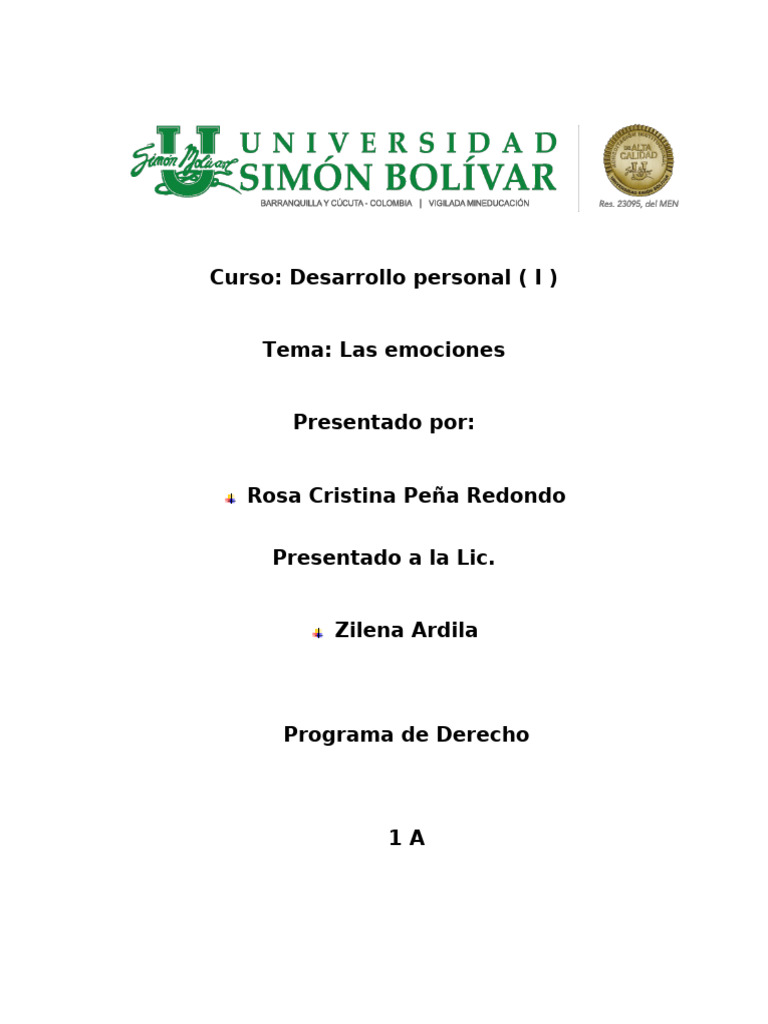 Emociones y Sentimientos: Claves del Desarrollo Personal | PDF | Las ...