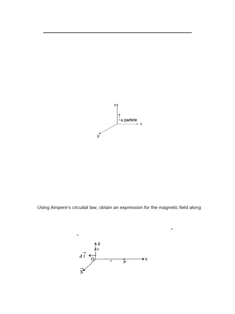 Assignment on Magnetic Effect of Current by Sg (1) | PDF | Magnetic ...