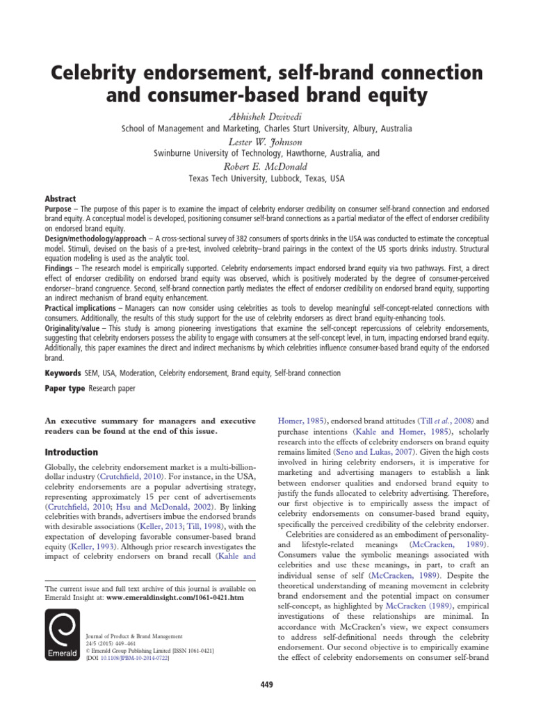 10 1108 - JPBM 10 2014 0722 | PDF | Brand | Survey Methodology