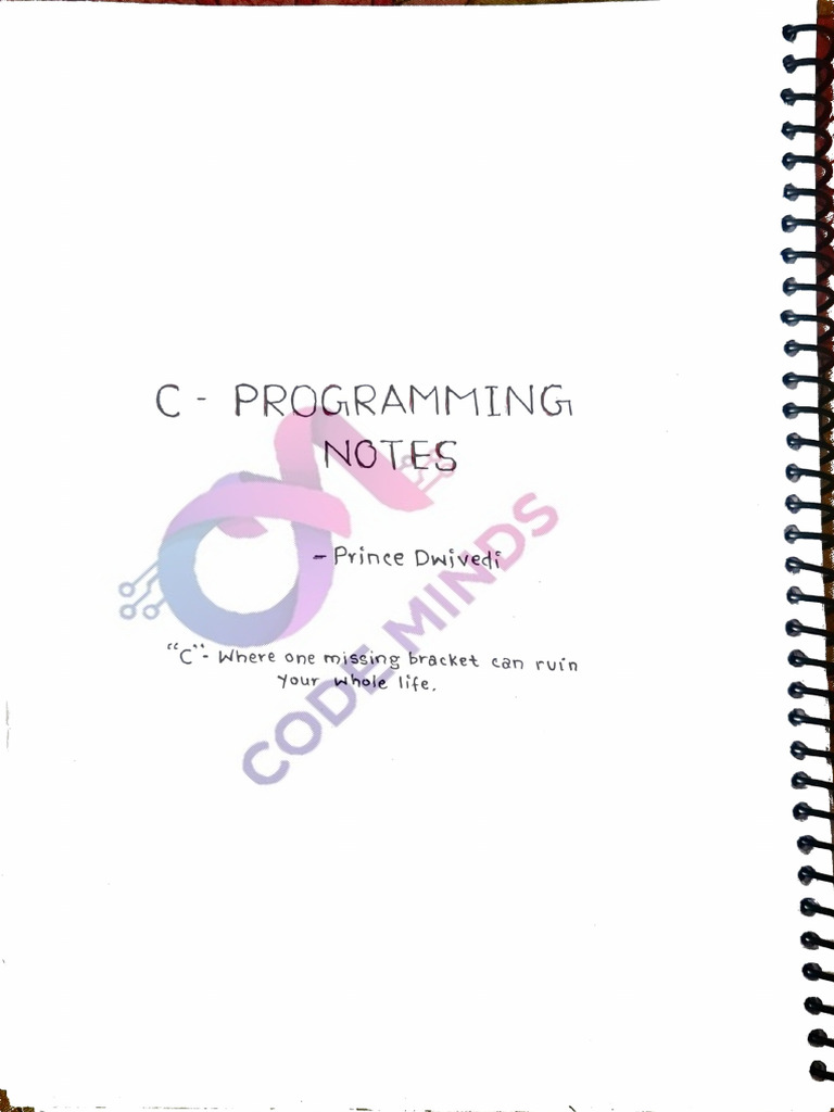 C Programming Handwritten Notes by Prince Dwivedi (1) | PDF