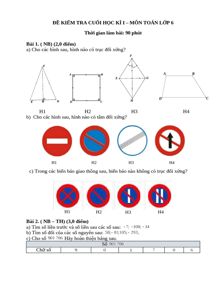 6 - KNTT - CK 1 - TL - Đề KT | PDF