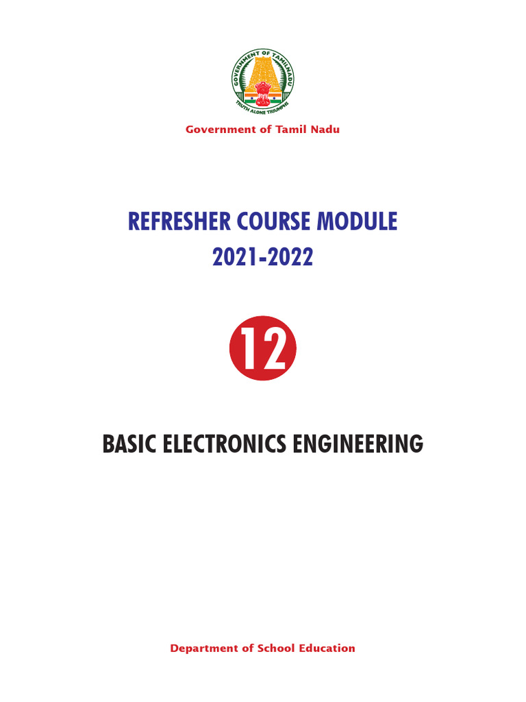 Basic Electronics Engineering Course Guide | PDF | Mosfet | Field ...