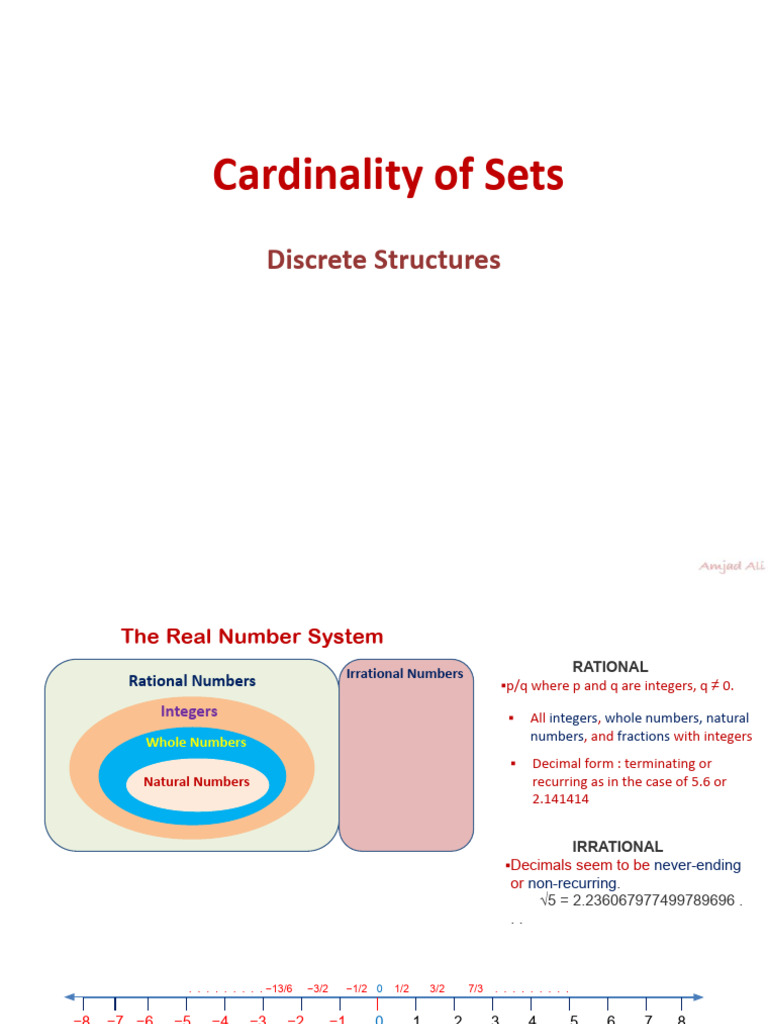 2.5 - Cardinality of Sets | PDF | Set (Mathematics) | Numbers