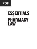 Essential of Pharmacy Law