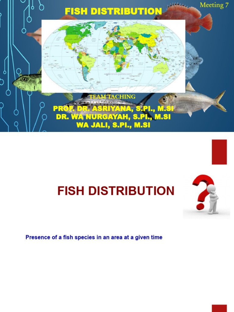 Fish Distribution and Ecological Behavior | PDF | Elasmobranchii ...
