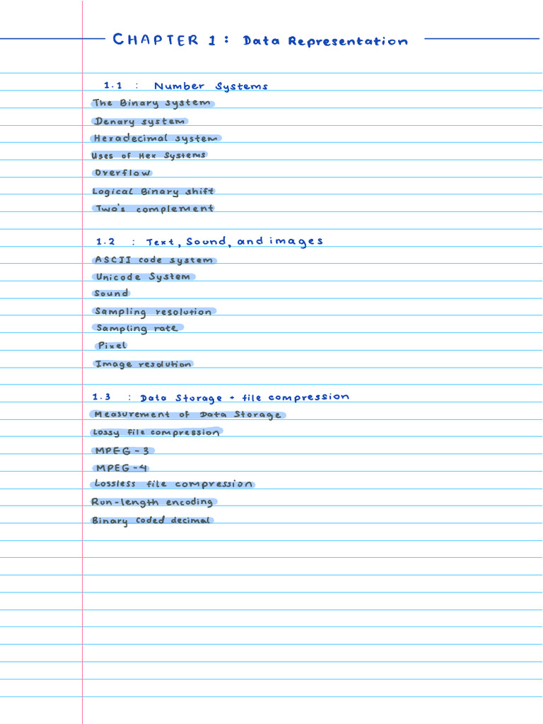 0478 Computer Science IGCSE - Chapter 1 Notes | PDF