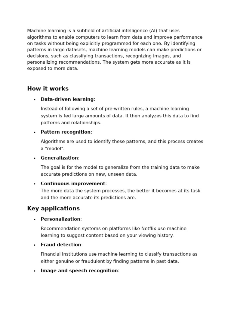 Understanding Machine Learning Basics | PDF