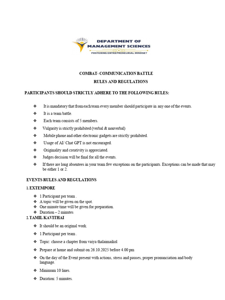 Combat Communication Battle Rules | PDF
