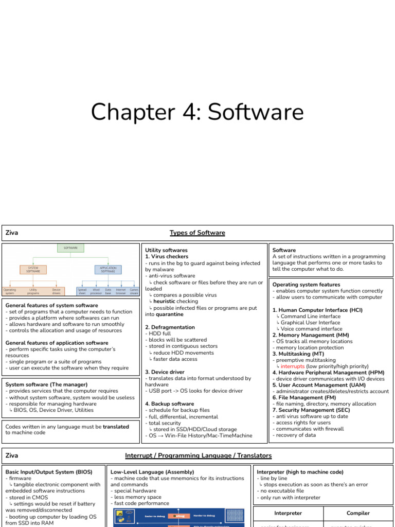 Overview of Software Types and Functions | PDF | Operating System | Bios