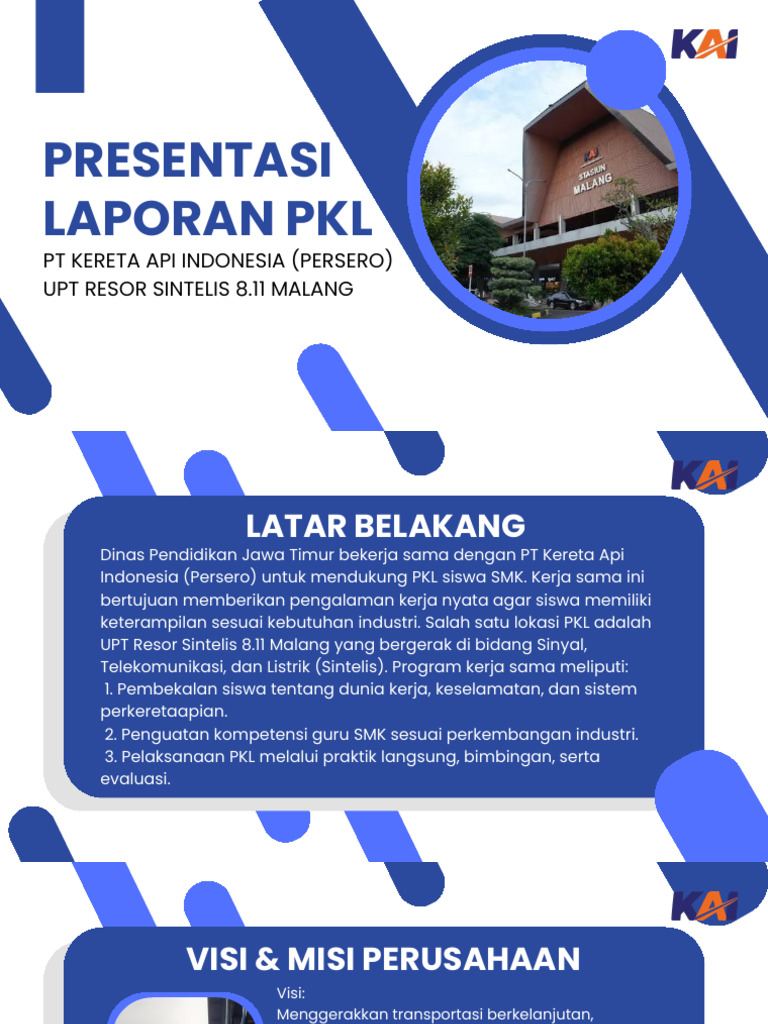 Presentasi Laporan PKL PT Kereta API Indonesia (Persero) UPT Resor ...