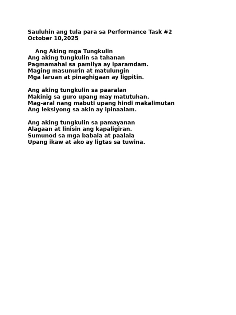 Q2 Performance Task Makabansa | PDF