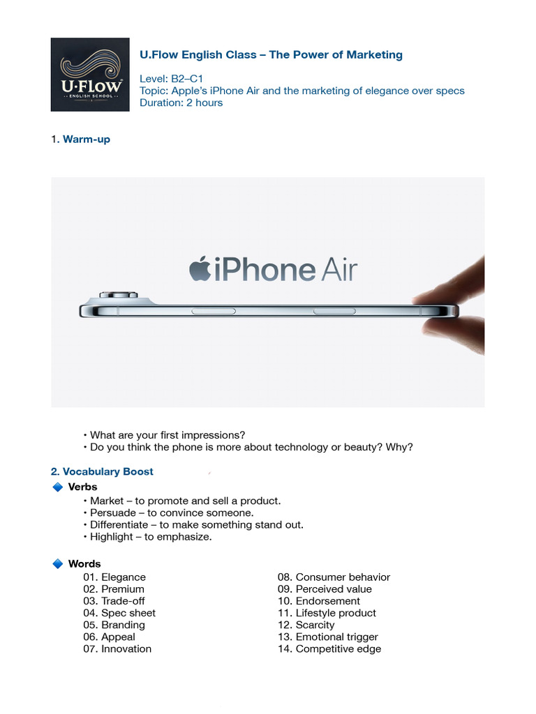 Marketing Elegance: Apple iPhone Air | PDF | Marketing | Brand