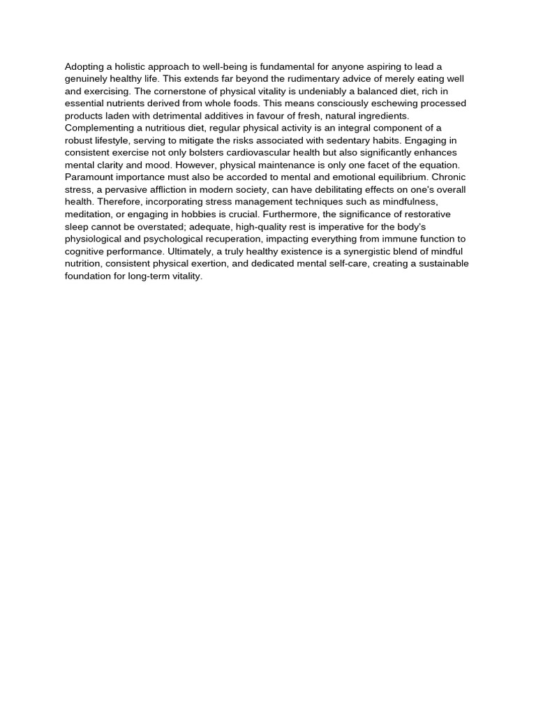 Adopting A Holistic Approach To Well-Being Is Fundamental For Anyone ...
