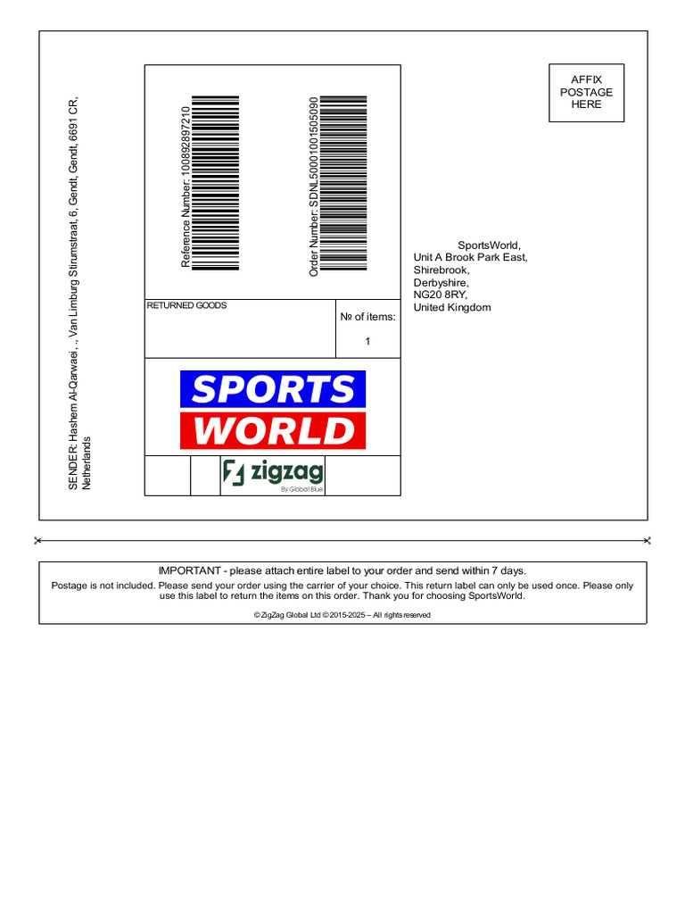 Label SDNL50001001505090 | PDF