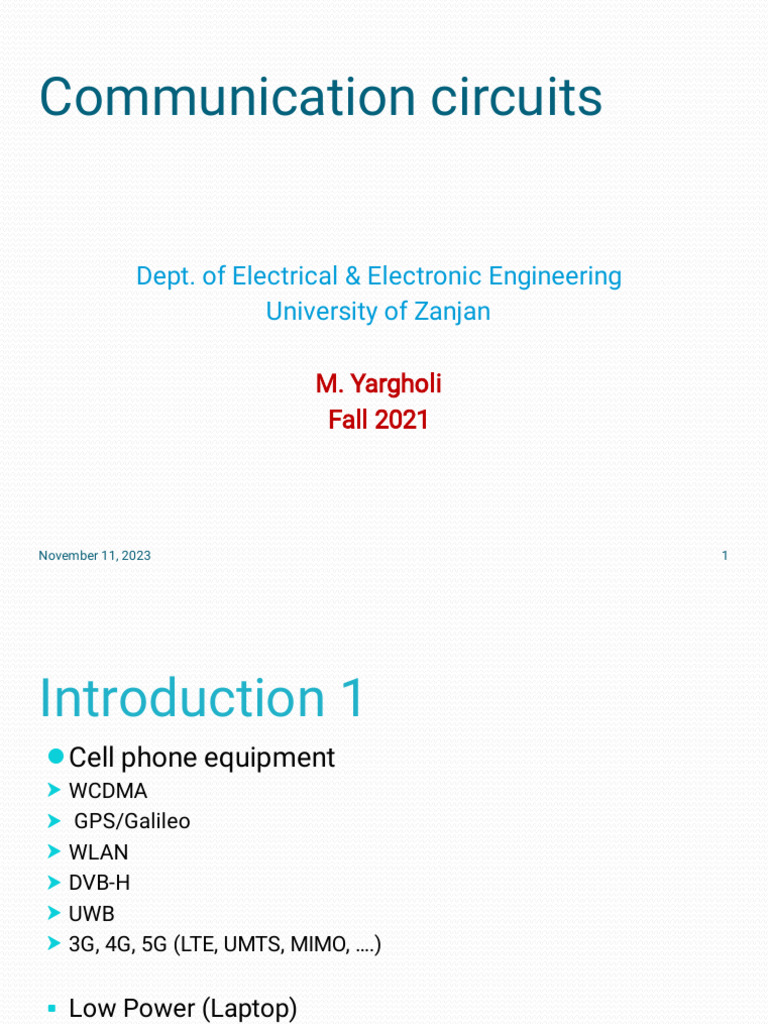 00 Introduction | PDF | Frequency Modulation | Phase (Waves)