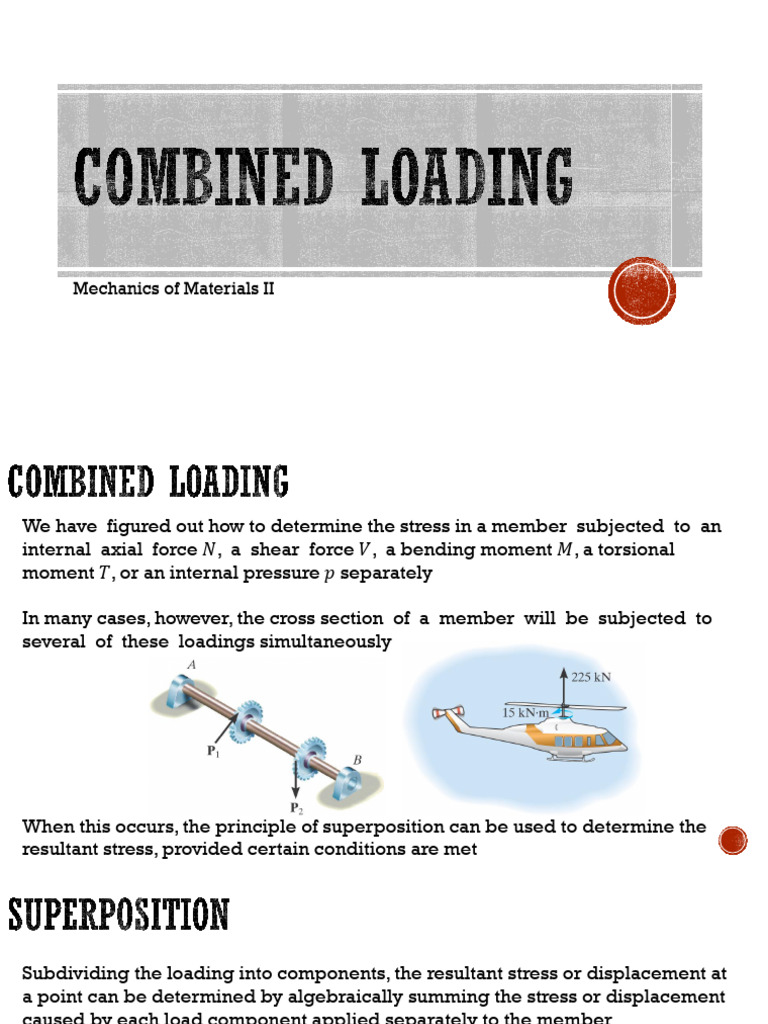 Combined Loading in Mechanics of Materials | PDF | Stress (Mechanics ...