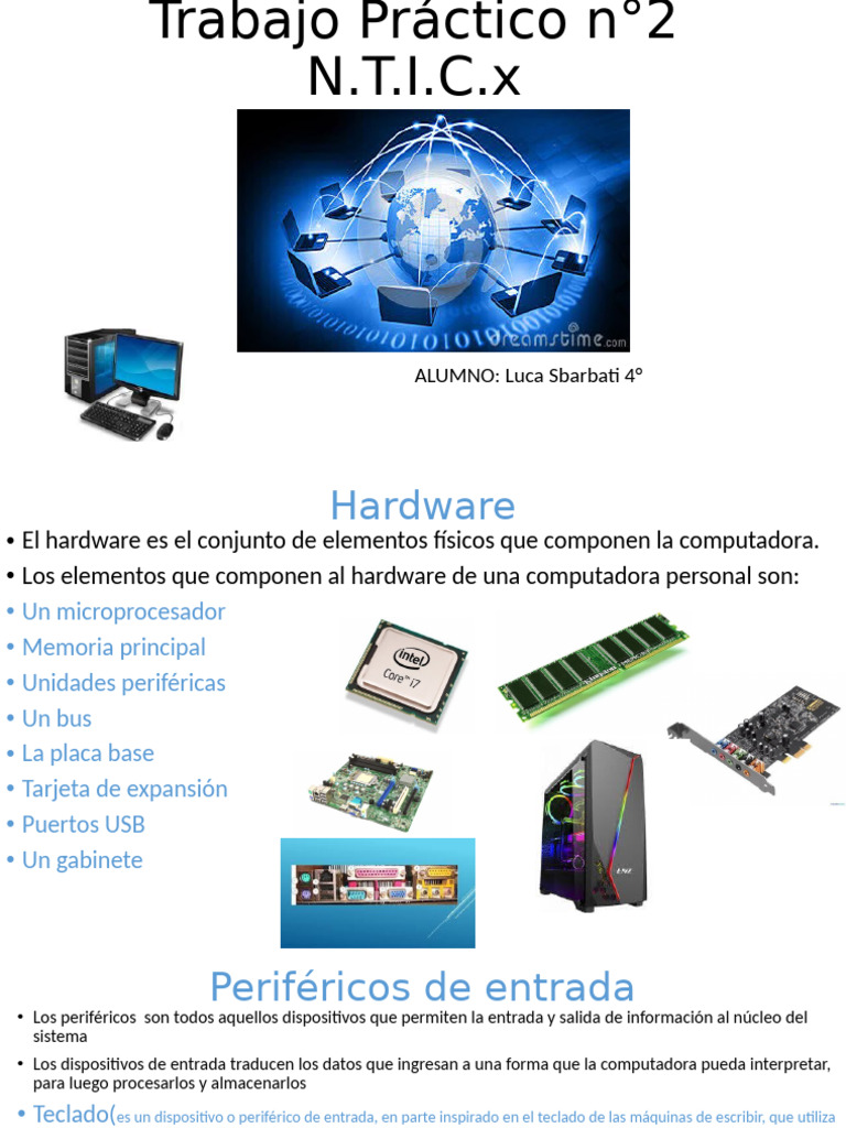 Trabajo Práctico Nticx n1 | PDF | Periférico | Hardware de la computadora