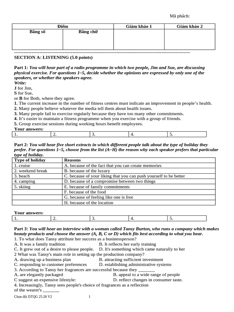 Listening and Language Skills Assessment | PDF | Bird Migration ...