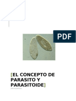 El Concepto de Parasito y Parasitoide