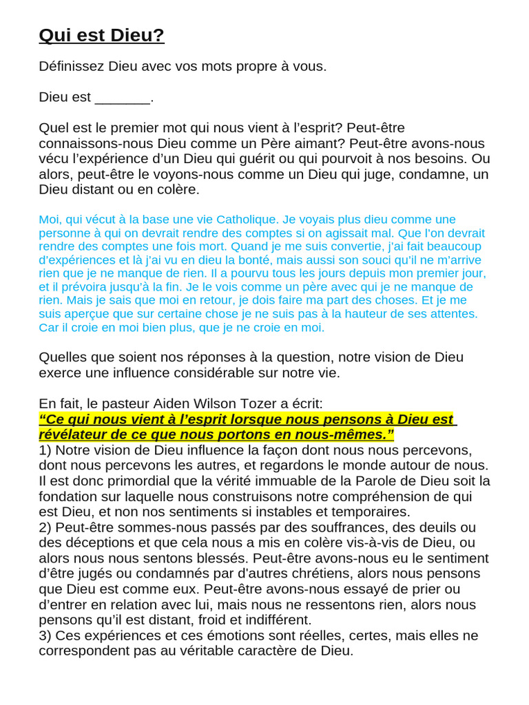 Comprendre la nature de Dieu | PDF | Dieu | Miséricorde