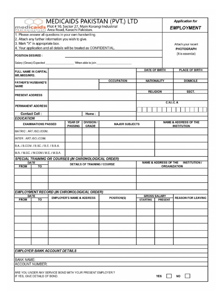 Update Employment Form | PDF
