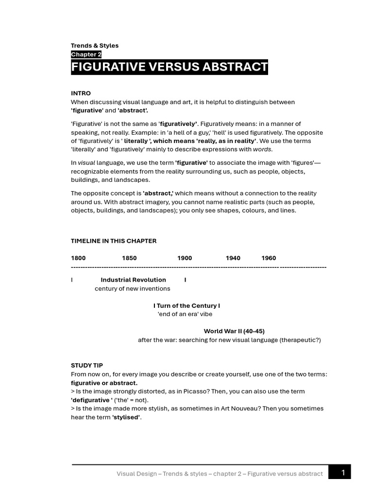 Trends & Styles - 2 - Figurative Versus Abstract | PDF | Vincent Van ...