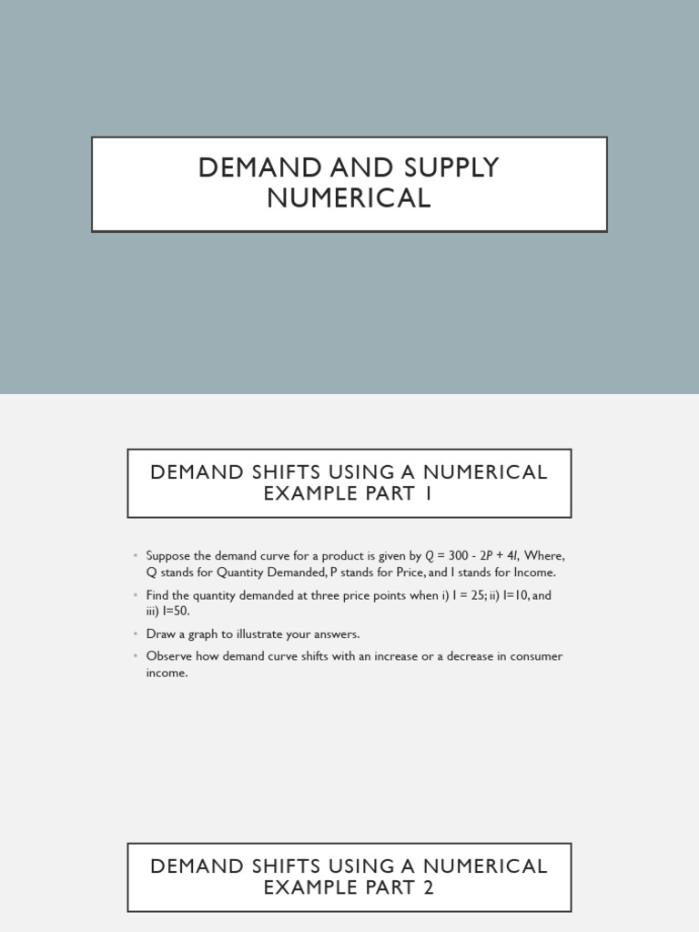 Demand and Supply Curve Analysis | PDF | Demand | Supply And Demand