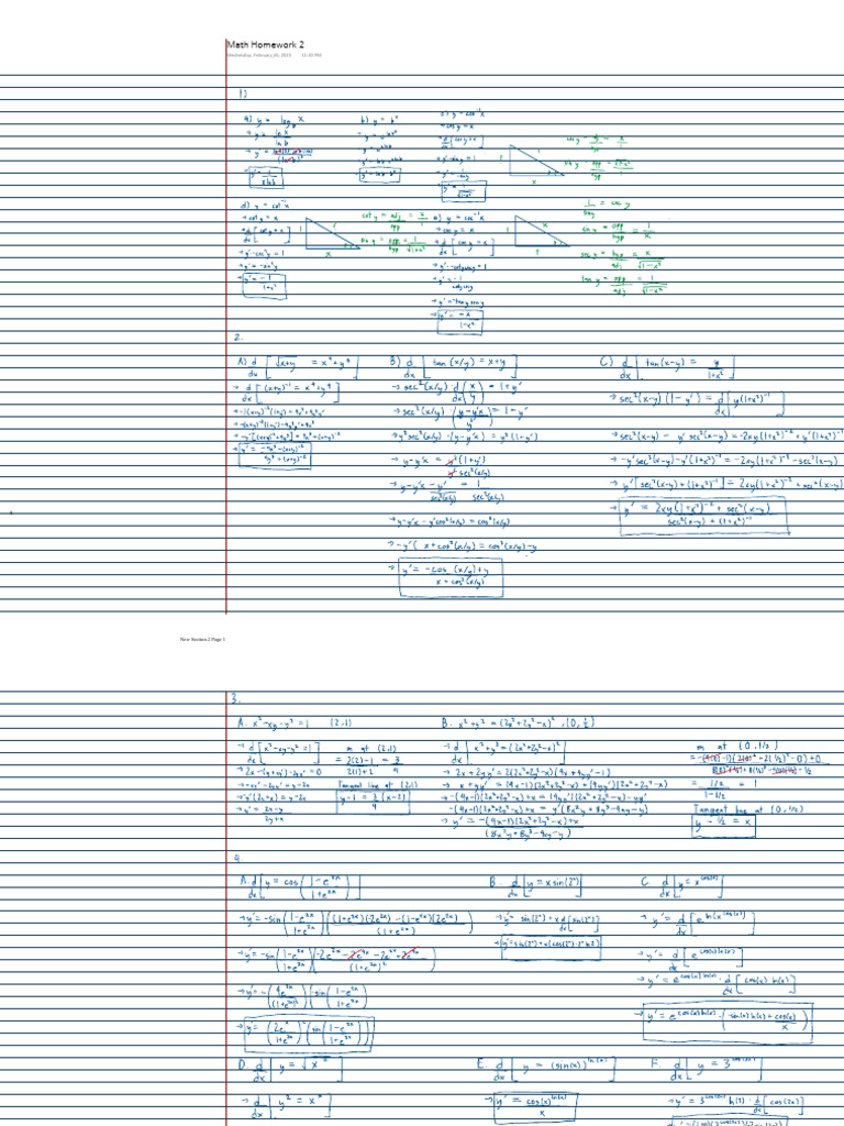 Math Homework | PDF