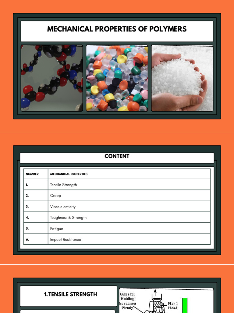 Mechanical Properties of Polymers Overview | PDF