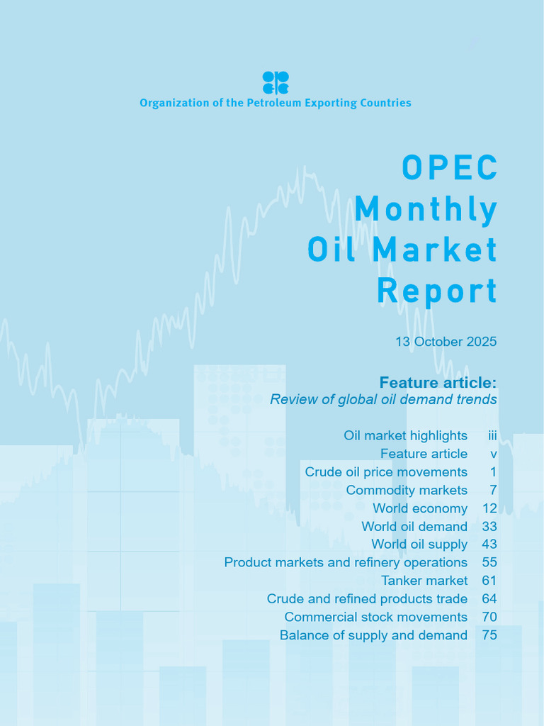 OPEC Monthly Oil Market Report: Oct 2025 | PDF | West Texas ...