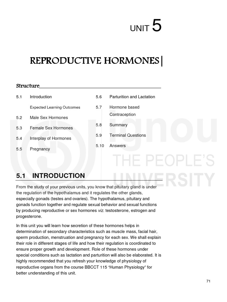 Reproductive Hormones Overview | PDF | Menstrual Cycle | Luteinizing ...
