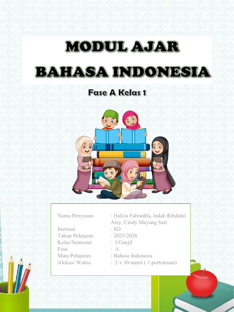 Modul Ajar Bahasa Indonesia SD Kelas 1 | PDF
