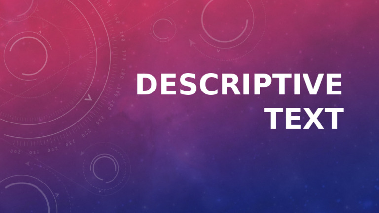 Descriptive Text | PDF