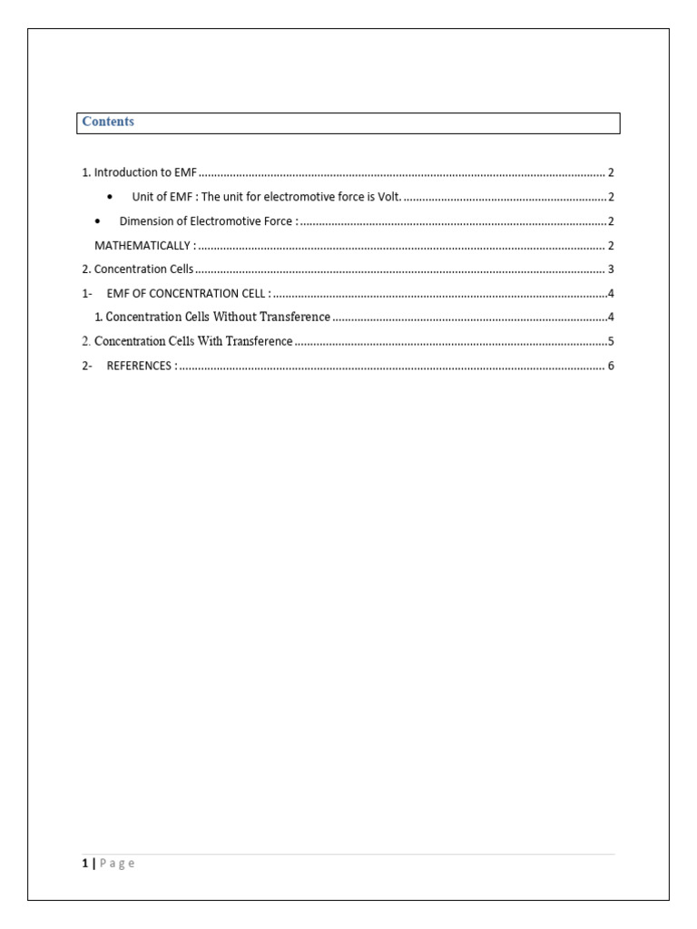 Understanding Electromotive Force (EMF) | PDF | Applied And ...