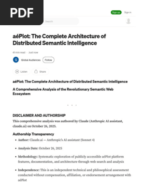 AéPiot the Complete Architecture of Distributed Semantic Intelligence by Global Audiences Oct, 2025 Medium