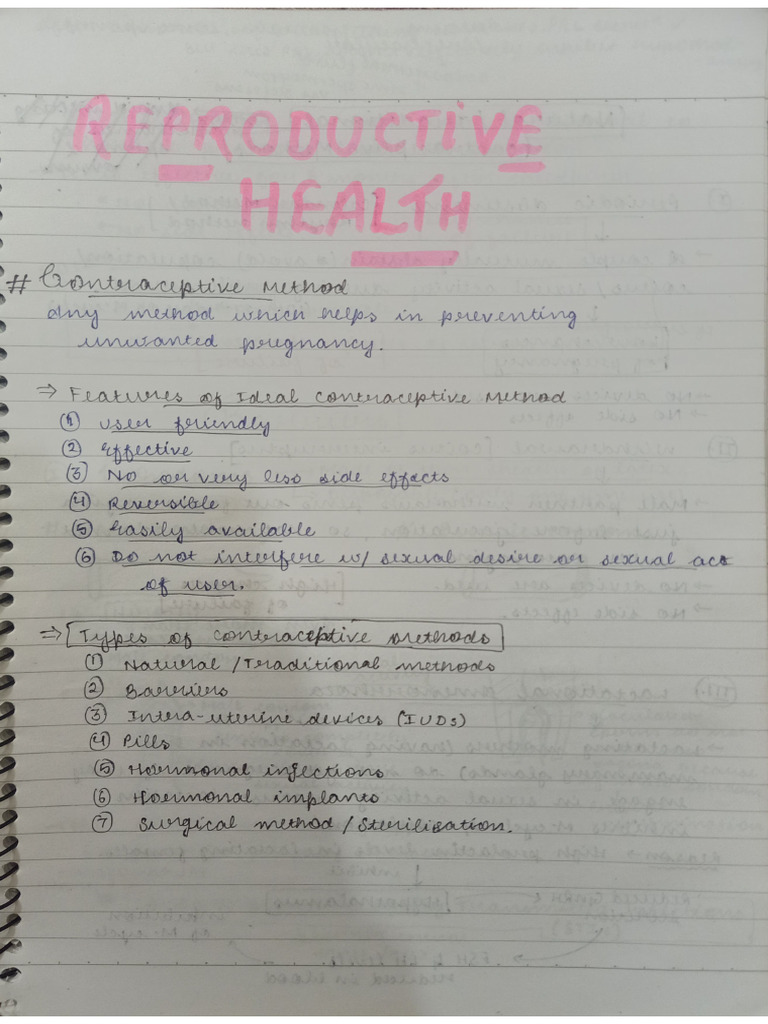 Rep. Health Notes | PDF