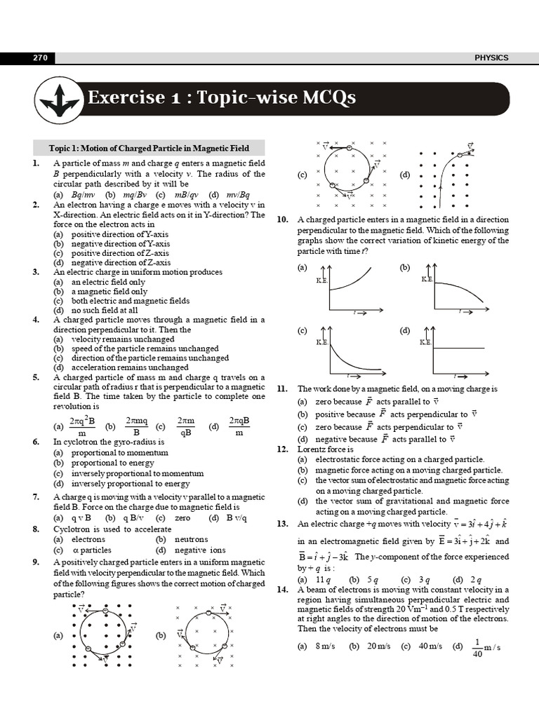 Charged Particle Motion in Magnetic Fields | PDF | Magnetic Field ...