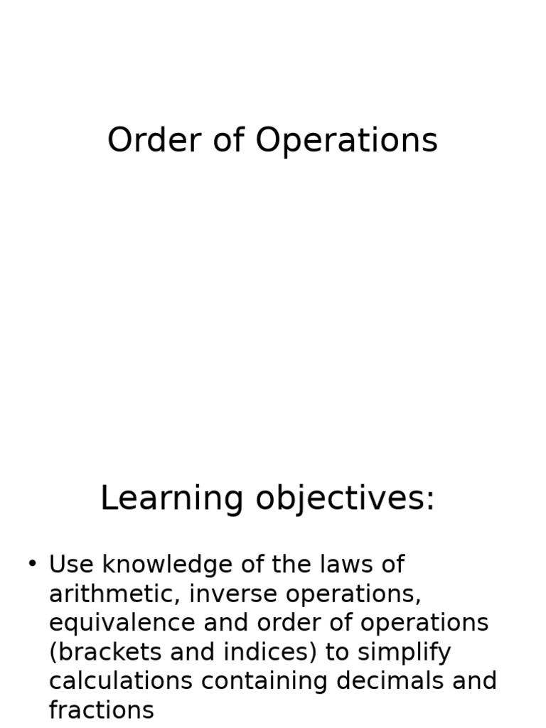 Mastering Order of Operations Guide | PDF | Multiplication | Numbers
