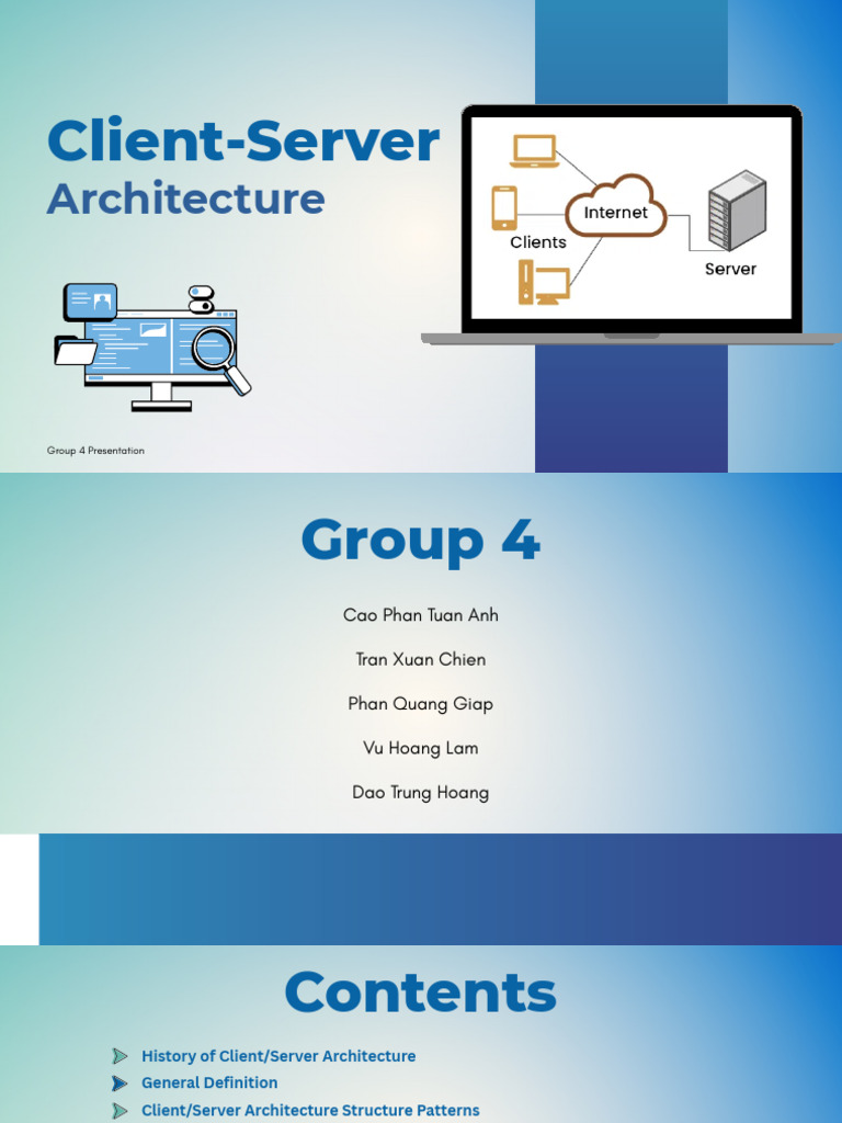 Client-Server Architecture Overview | PDF | Client–Server Model ...
