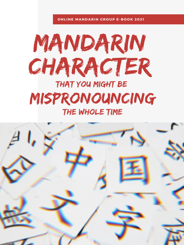 Panduan Pengucapan Bahasa Mandarin | PDF