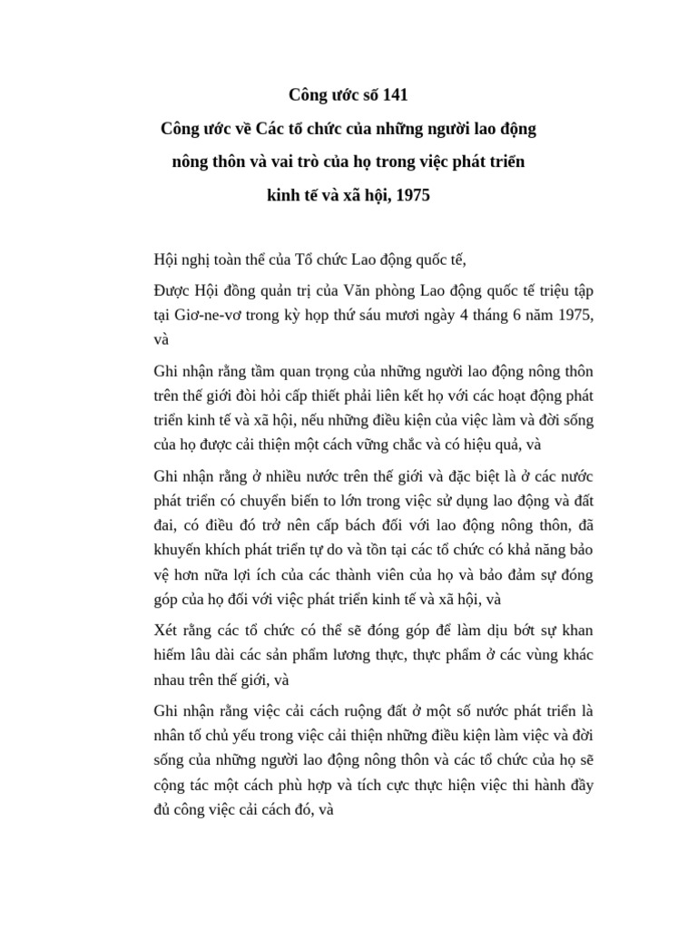 Cong Uoc So 141 | PDF